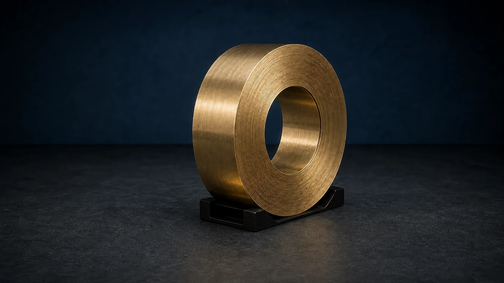 Brass strip coil