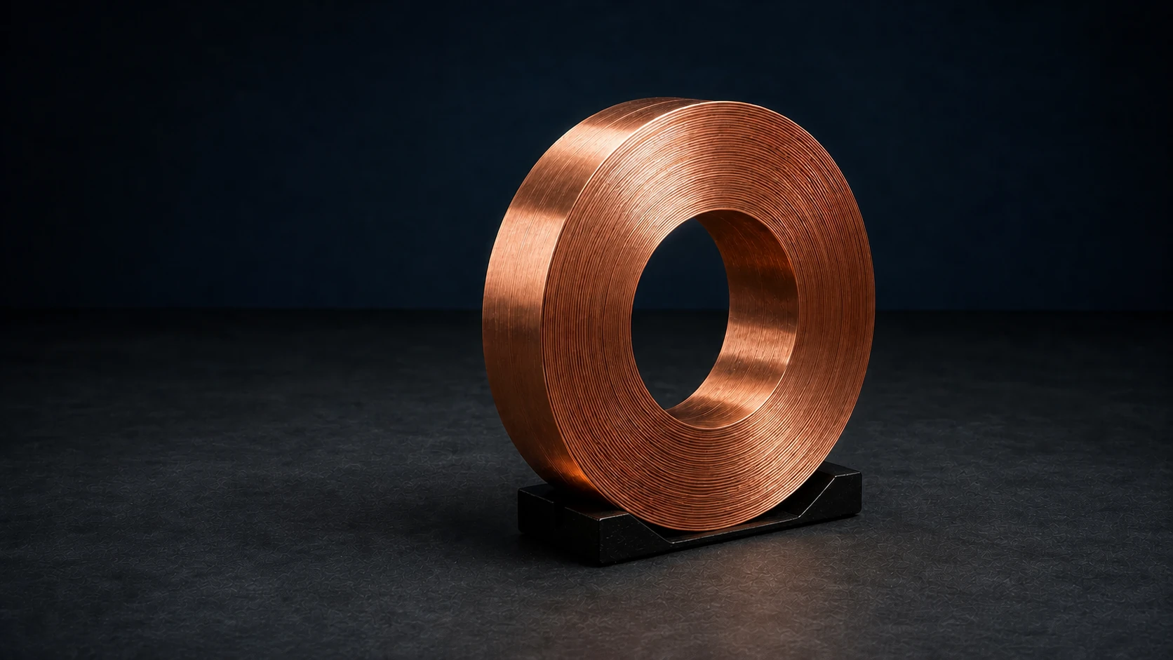 Copper strip coil